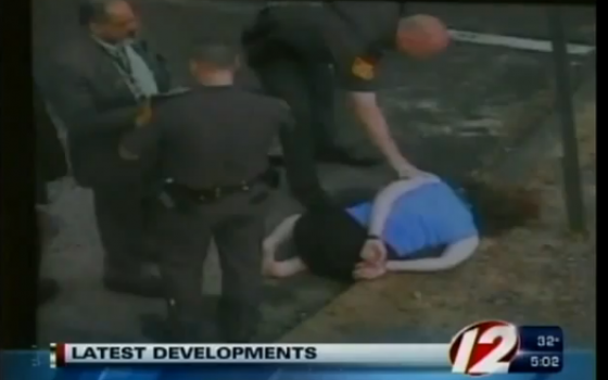 Cop Brutality Cuffed woman