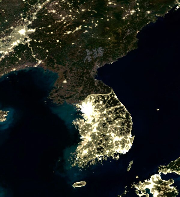 North Korea at Night 