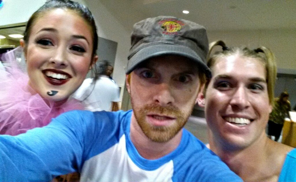 Ran into Seth Green, of "Austin Powers" and "Robot Chicken" fame, while dressed as Him from The Powerpuff Girls. 